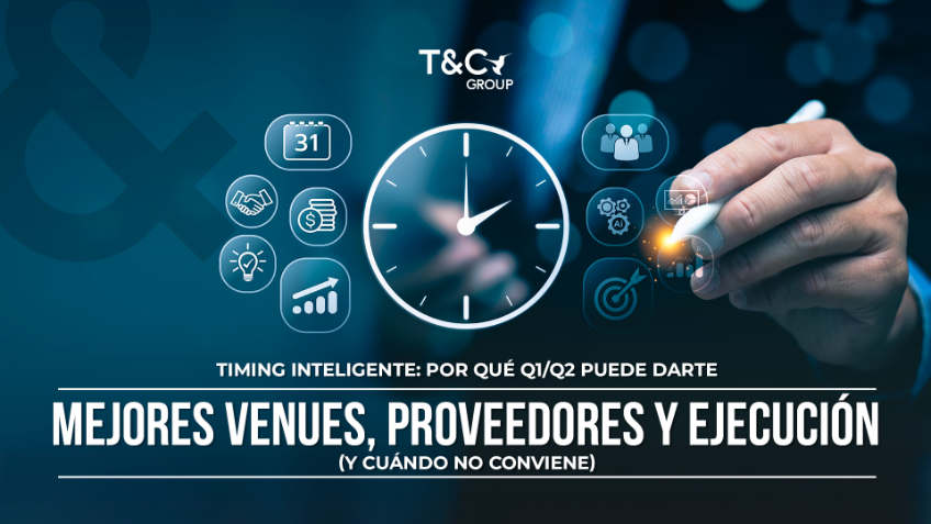 Timing inteligente: por qué Q1/Q2 puede darte mejores venues, proveedores y ejecución (y cuándo NO conviene)